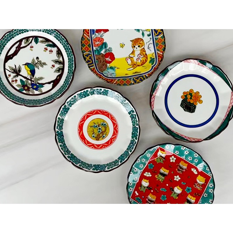 日式陶瓷餐具16釐米手工貼花盤子小喫碟茶點碟 燒鳥碟 日式料理碟-細節圖10
