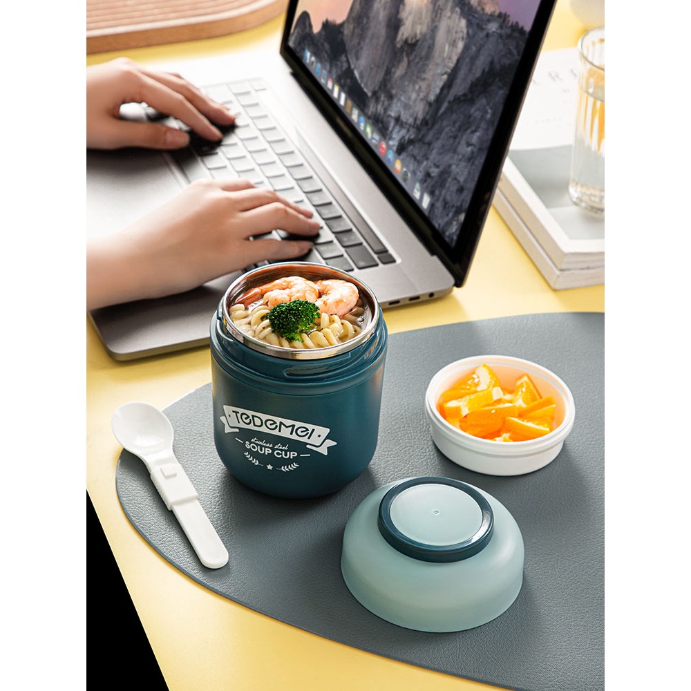 保溫湯杯便攜上班族早餐杯湯盒小飯盒帶蓋粥杯密封湯碗杯高顏值女-細節圖5