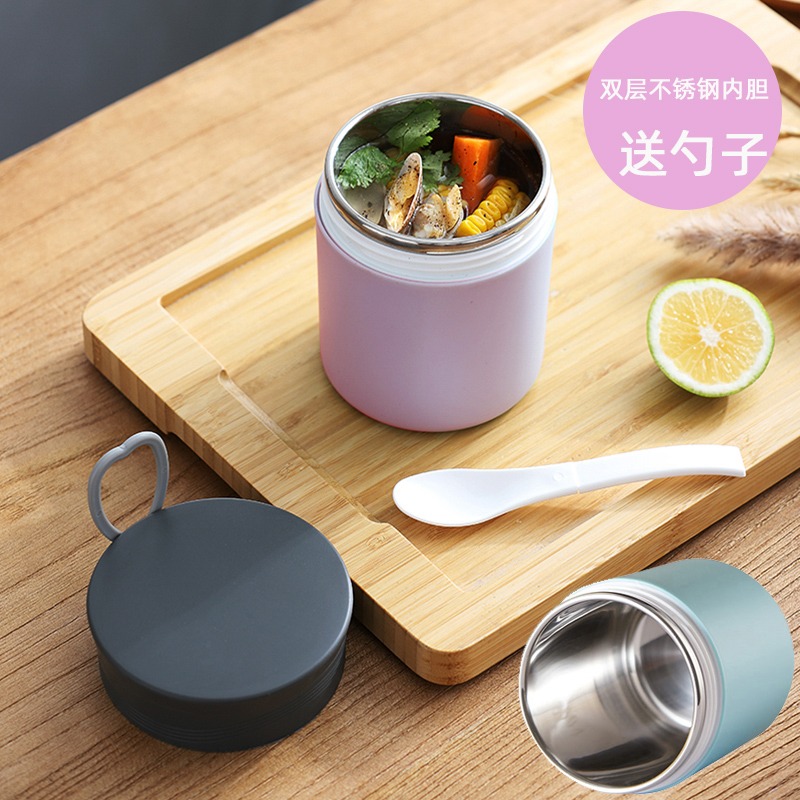 保溫湯杯便攜上班族早餐杯湯盒小飯盒帶蓋粥杯密封湯碗杯高顏值女-細節圖7