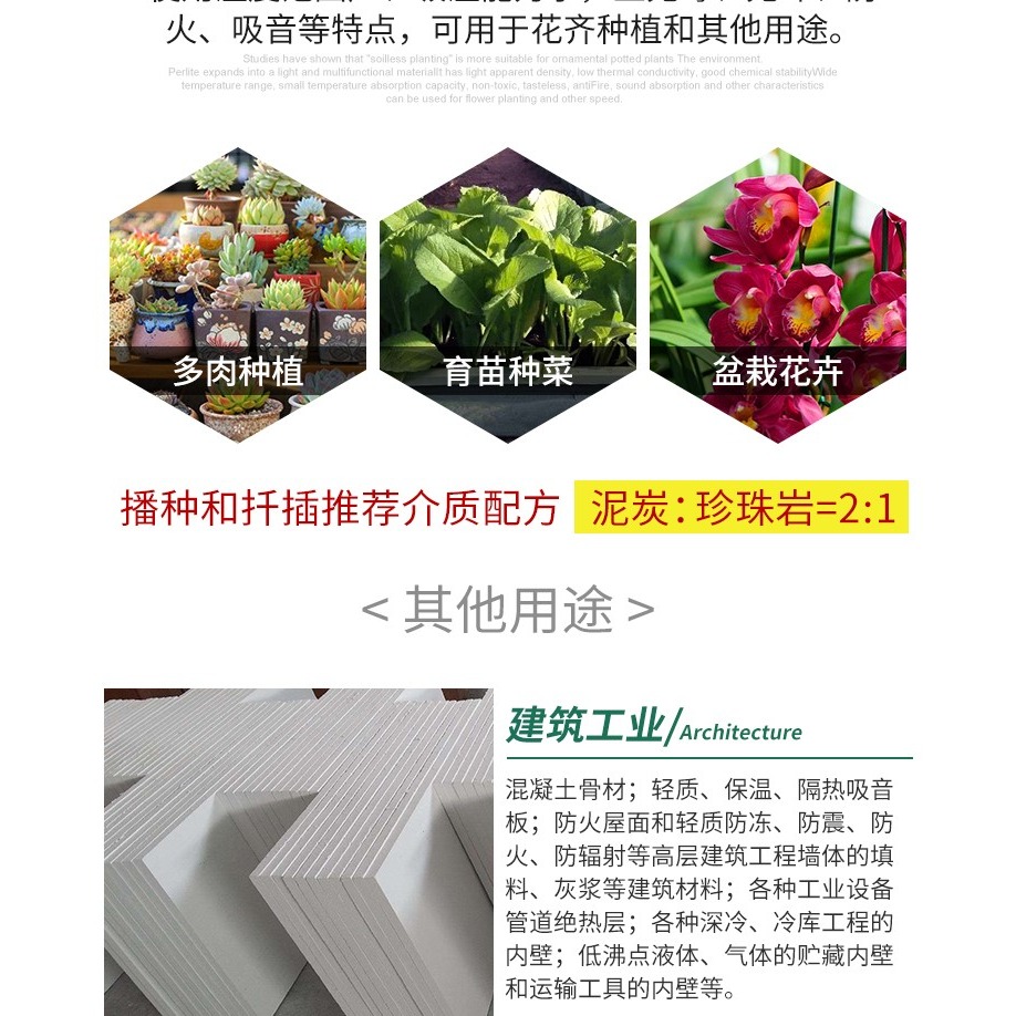 園藝珍珠巖蛭石大小顆粒種養花育苗珍珠巖養花用 通用型-細節圖8