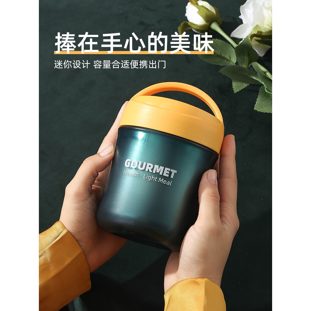 保溫杯大容量早餐杯女帶蓋便攜保溫壺吸管湯罐手提不銹鋼保溫桶小-細節圖3