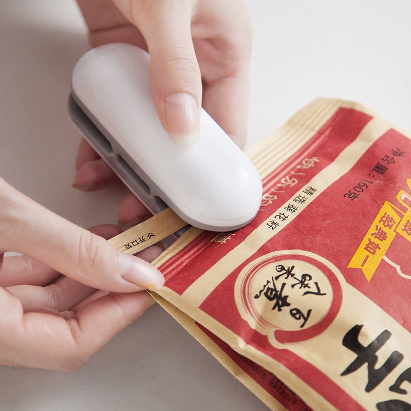 簡約封口機迷你小型家用塑料袋封口器便攜手壓式零食封袋熱密封器-細節圖3