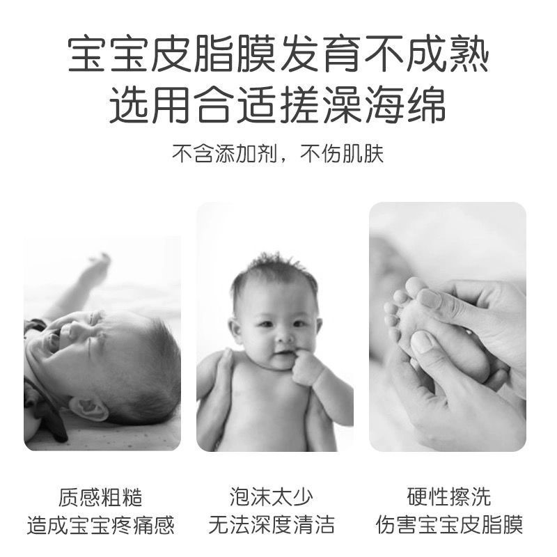 寶寶搓澡神器強力無痛搓灰搓泥海綿嬰兒洗澡搓泥搓背神器成人搓澡-細節圖2