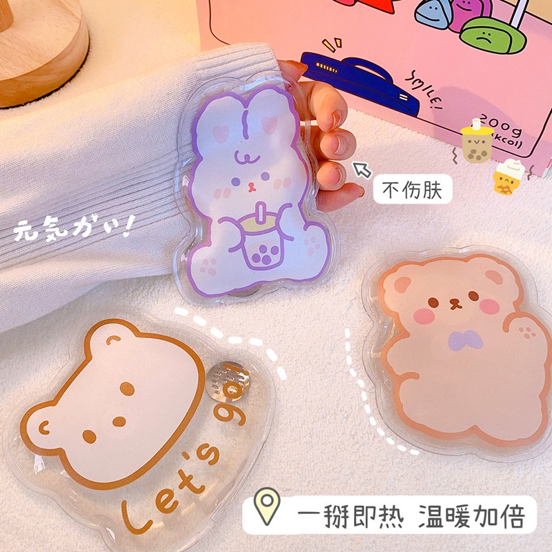 新款異形掰掰熱可愛暖手寶迷你便攜自發熱隨身學生暖寶寶重復使用-細節圖2