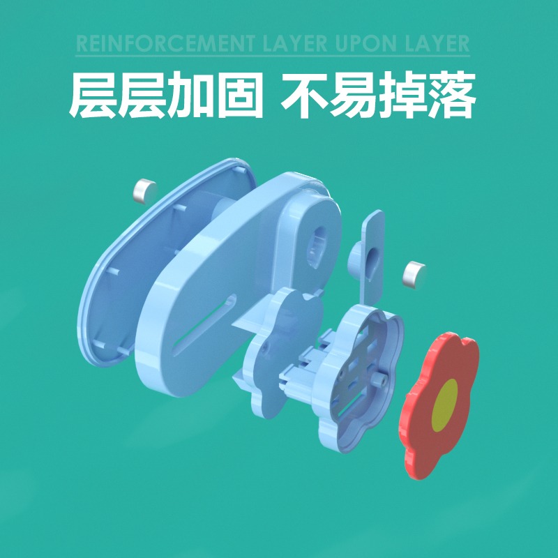 小花磁吸牙刷架壁掛式置物架免打孔牙刷固定器衛生間墻上收納掛架-細節圖3