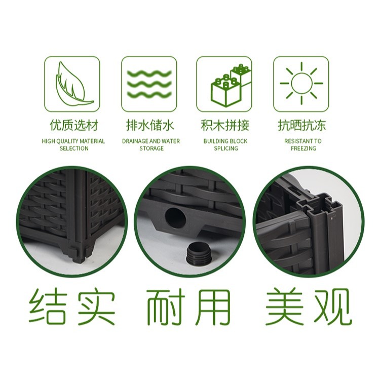 陽臺種菜神器種植箱蔬菜養花盆栽種菜家庭塑料花盆樓頂菜園箱一形-細節圖8