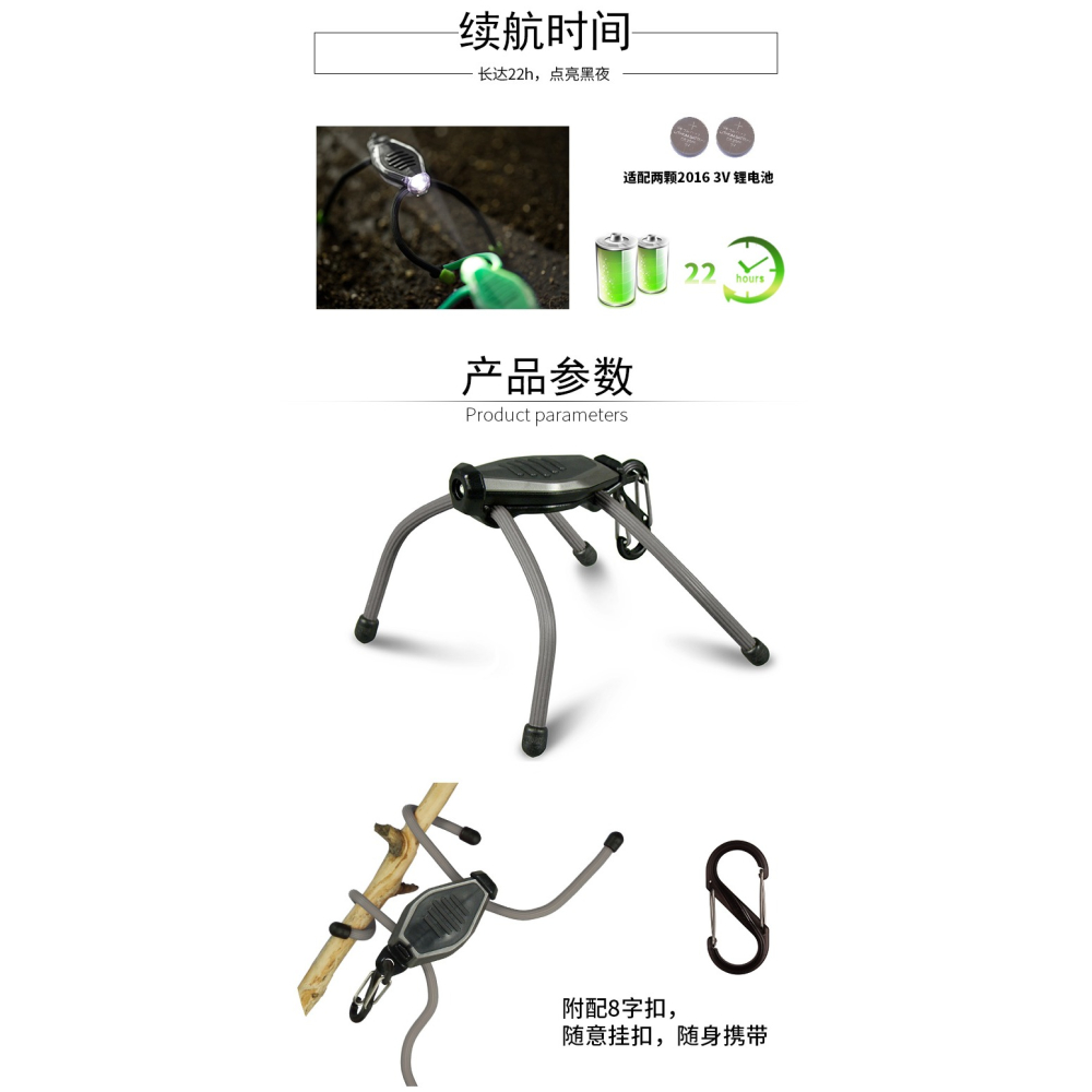 美國奈愛NiteIze蟲燈信號發光燈迷你免提便攜式微型小電筒燈-細節圖8