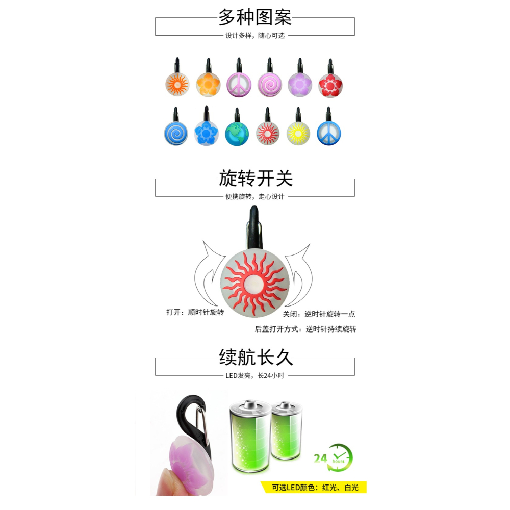 美國奈愛niteize科力萊led設計 小巧輕便拉鏈燈 戶外求救信號燈-細節圖7