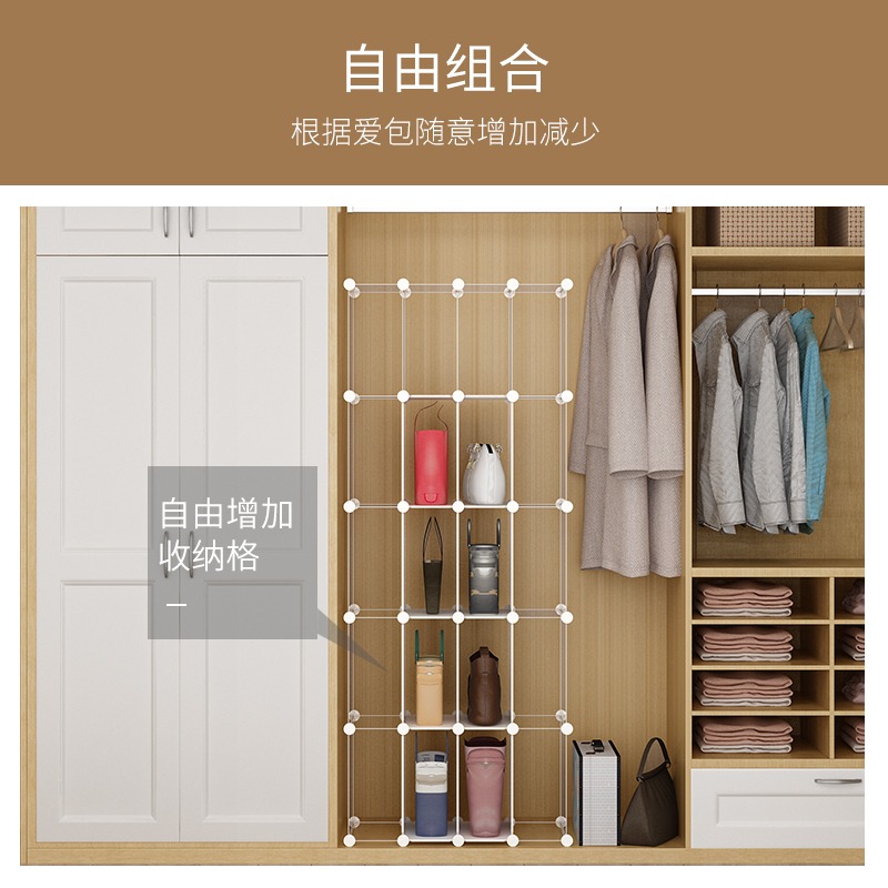 包包收納掛袋衣櫃壁掛式布藝防塵儲物收納架家用收納神器宿舍架子-細節圖4