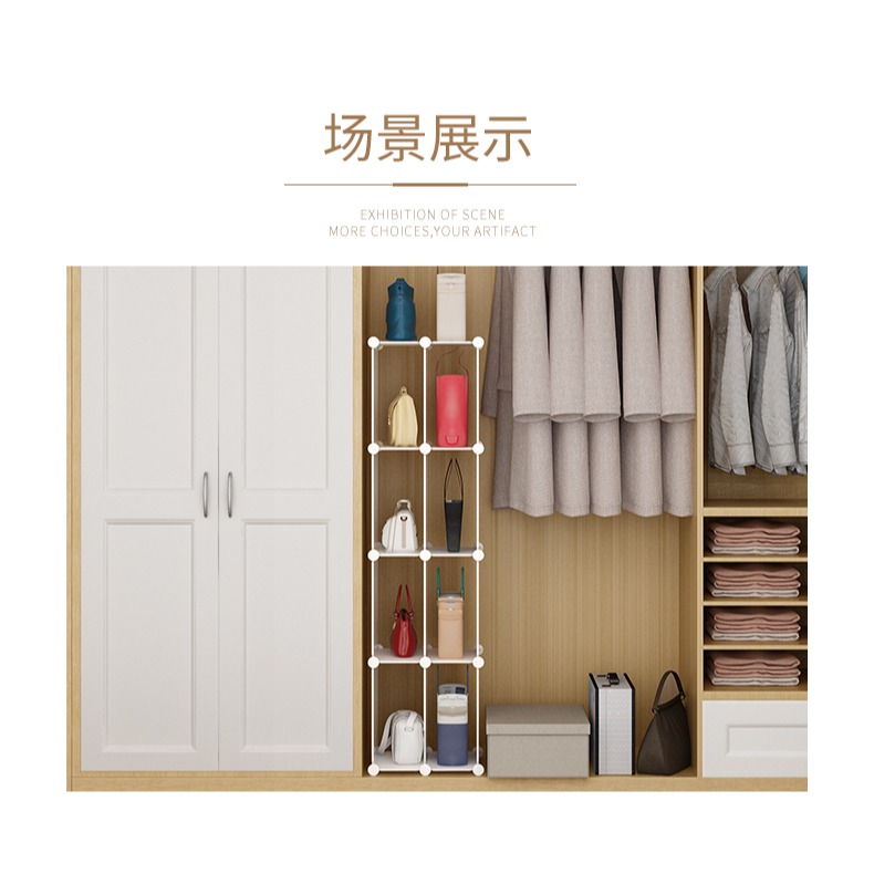 包包收納掛袋衣櫃壁掛式布藝防塵儲物收納架家用收納神器宿舍架子-細節圖9