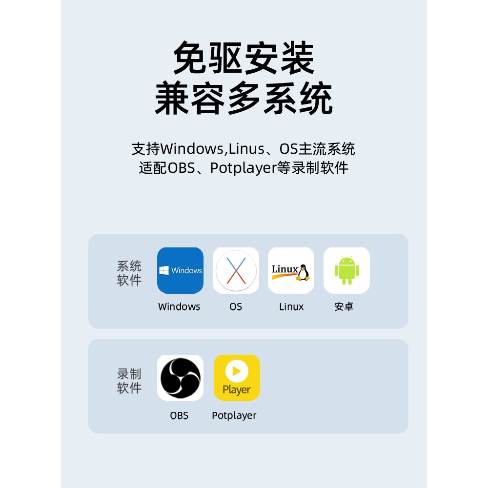 綠巨能hdmi視頻採集卡switch/手機直播專用4K高清影像USB採集器筆記本電腦/PS4/5/xbos/NS遊戲單反-細節圖5