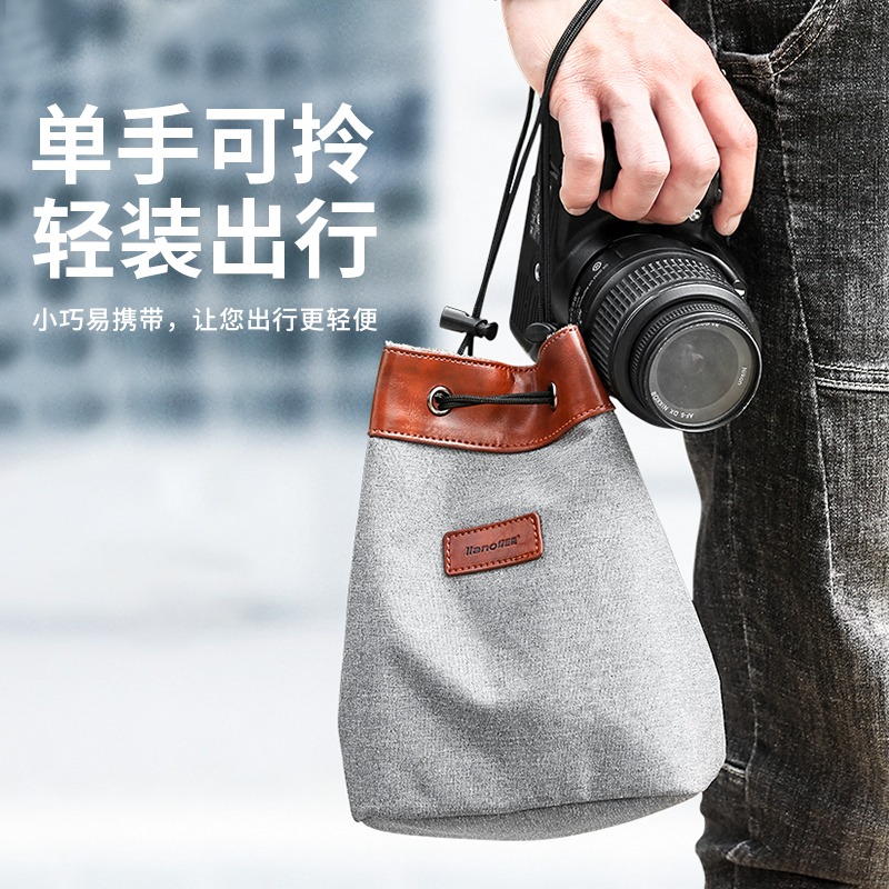 綠巨能適用於佳能m50索尼微單數碼相機a7m3富士xt30尼康單反相機包攝影微單200d收納包套防水便攜簡約g7x2-細節圖5
