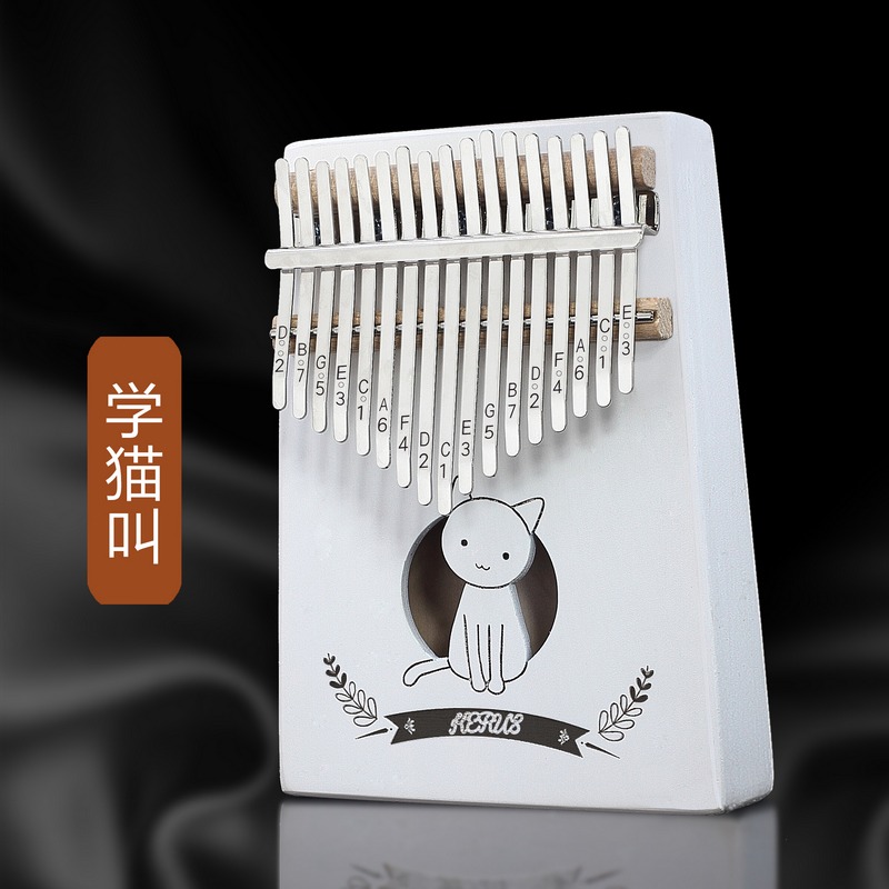 17音卡林巴琴 拇指琴 手指鋼琴桃花芯 kalimba便攜式五指琴樂器-細節圖7