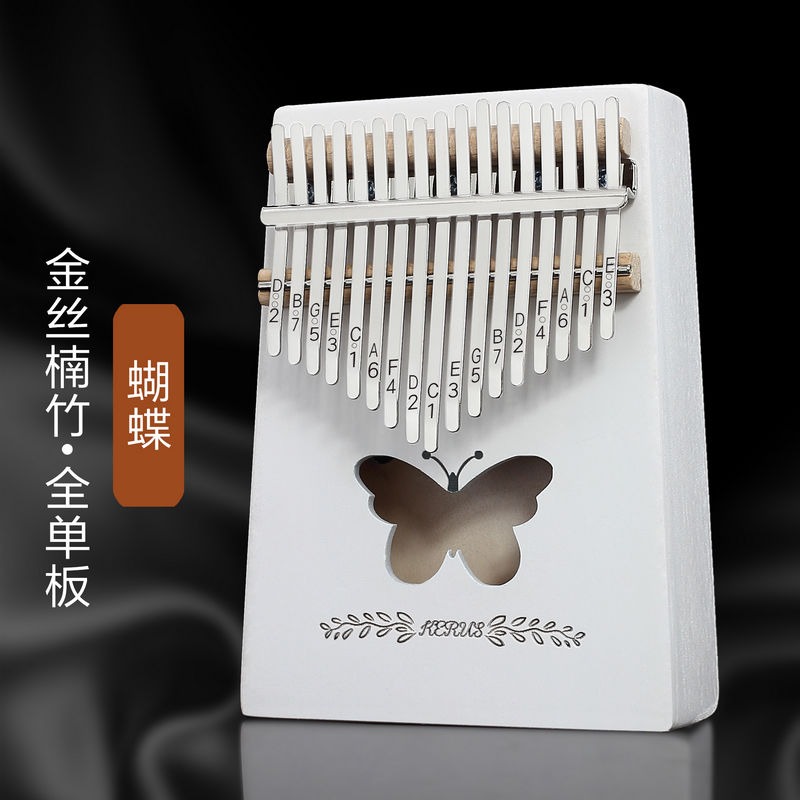 17音卡林巴琴 拇指琴 手指鋼琴桃花芯 kalimba便攜式五指琴樂器-細節圖10