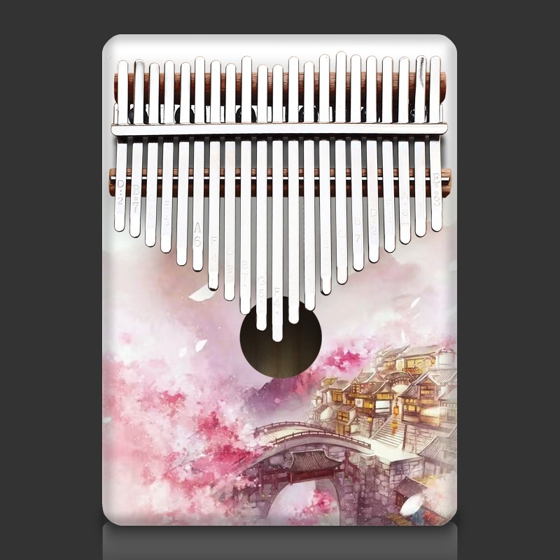 21音彩色私人訂制拇指琴卡林巴kalimba手指鋼琴禮物網紅創意樂器-細節圖4