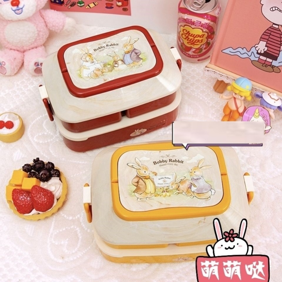 壽司盒子家用風格日式寶寶外出水果便當飯盒可愛ins小學生便攜帶-細節圖2