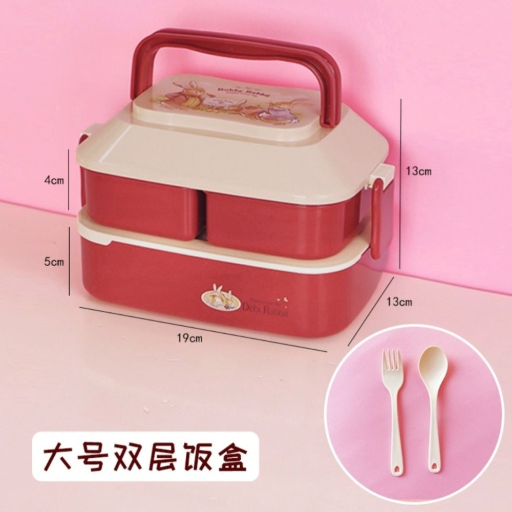 壽司盒子家用風格日式寶寶外出水果便當飯盒可愛ins小學生便攜帶-細節圖9