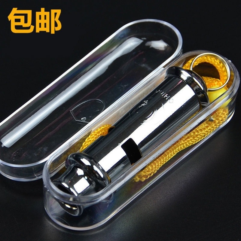 起重指揮哨口臊哨子高音鐵哨子金屬高音口吹稍子哨子救生哨不銹鋼-細節圖6
