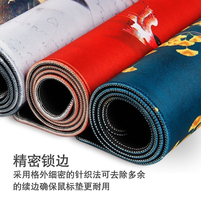 鼠標墊軟萌治癒系可愛創意萌物少女粉色卡通女生清新文藝鎖邊桌墊-細節圖4