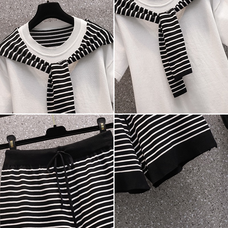品牌折扣店商場專櫃撤櫃女裝尾貨清倉夏裝遮肉減齡時尚休閑兩件套-細節圖4