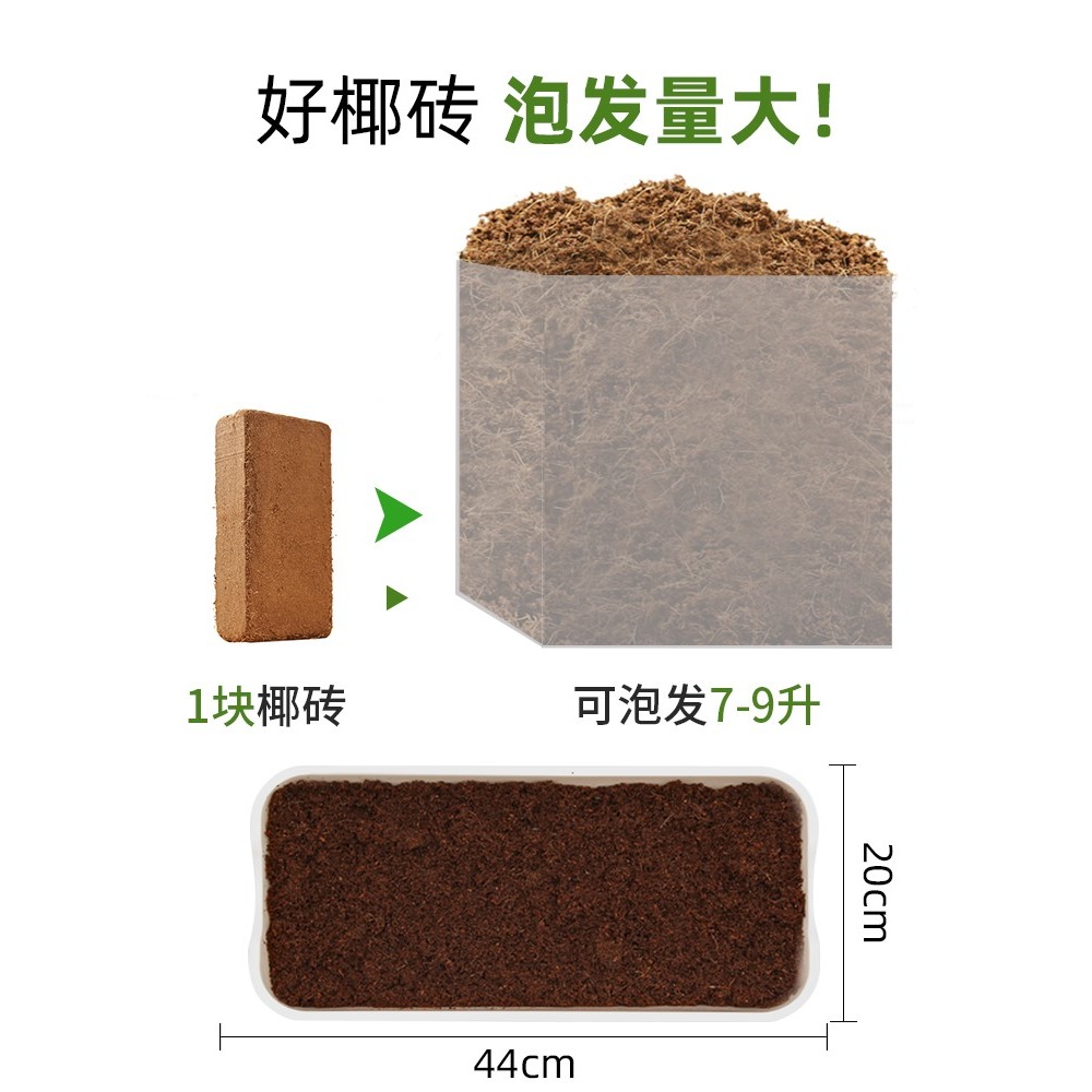 椰磚營養土養花陽臺種菜脫鹽種植椰殼通用型土壤大塊耶磚椰糠清倉-細節圖4