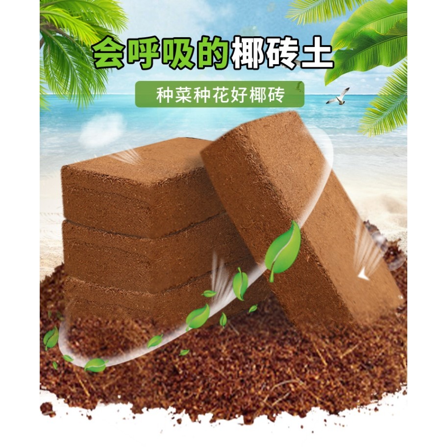 椰磚營養土養花陽臺種菜脫鹽種植椰殼通用型土壤大塊耶磚椰糠清倉-細節圖7