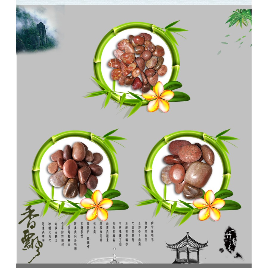鵝卵石南京天然小石子魚缸造景花盆裝飾盆栽園藝彩石頭繪畫-細節圖8