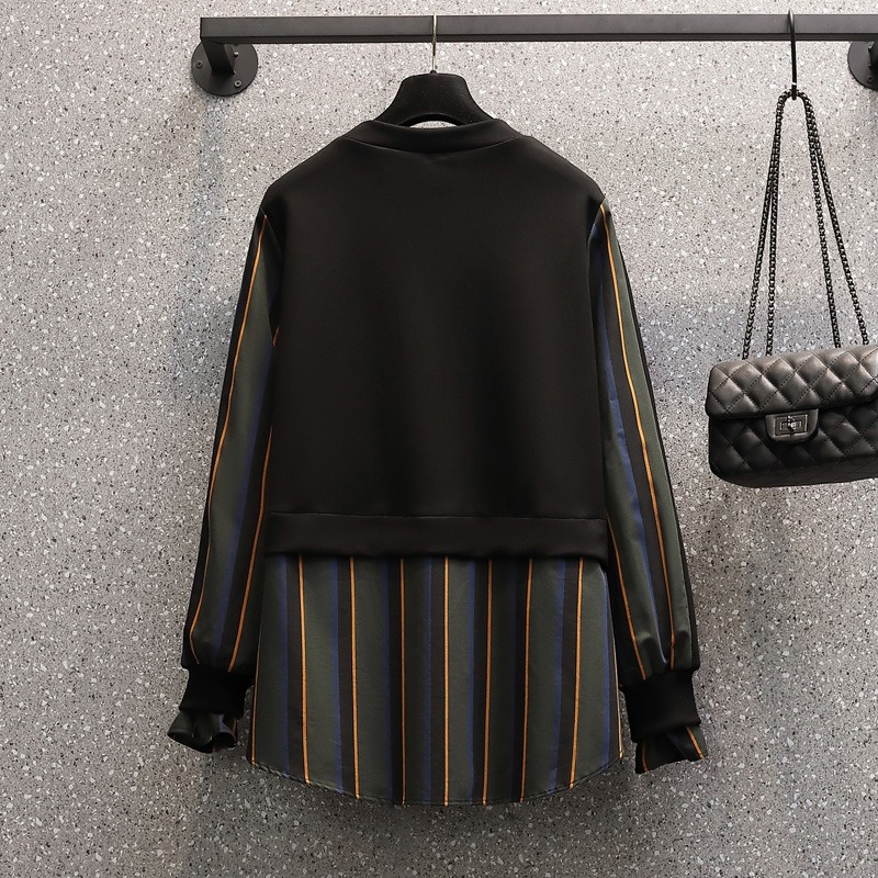 品牌折扣店商場專櫃撤櫃女裝尾貨清倉春季中長款假兩件襯衫女-細節圖3