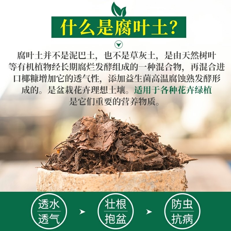 腐葉土有機透氣營養土養花種菜土壤通用型透氣腐葉種植土-細節圖2