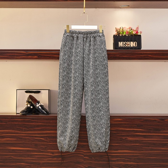 品牌折扣店商場專櫃撤櫃女裝尾貨清倉夏裝高腰小個子束腳休閑褲女-細節圖5