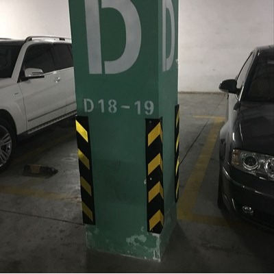 車庫反光防撞護角立柱保護條墻角包邊陽角條橡膠護墻角pvc防撞條-細節圖10
