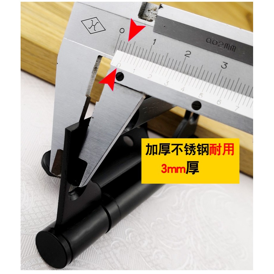 固特 子母合頁4寸不銹鋼字母合葉加厚免開槽房門木門活頁-細節圖2