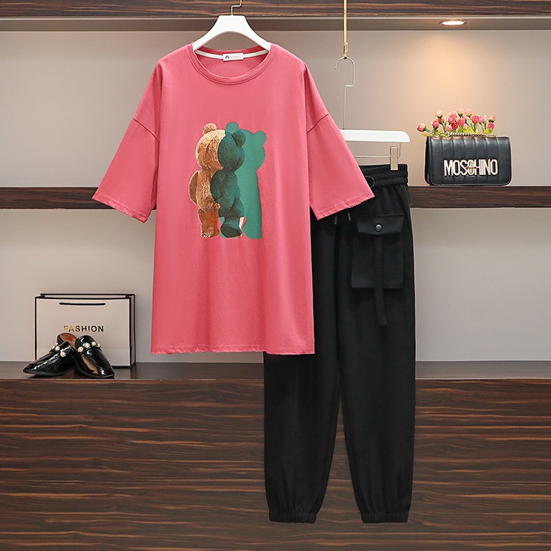 品牌折扣店商場專櫃撤櫃女裝尾貨清倉夏季大碼女裝休閑束腳褲套裝-細節圖3