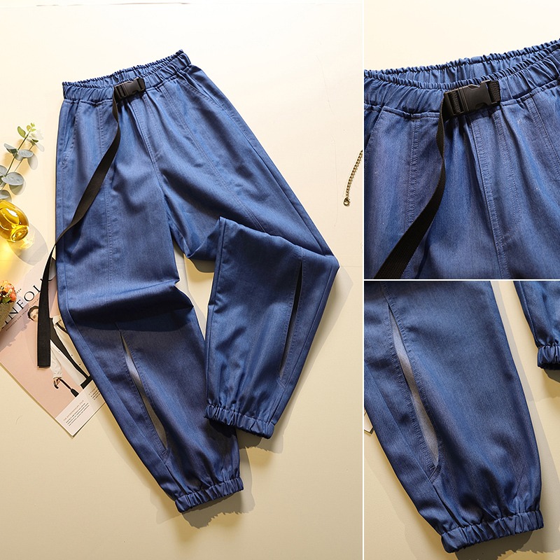 品牌折扣店商場專櫃撤櫃女裝尾貨清倉夏季高腰薄款小個子休閑褲女-細節圖4