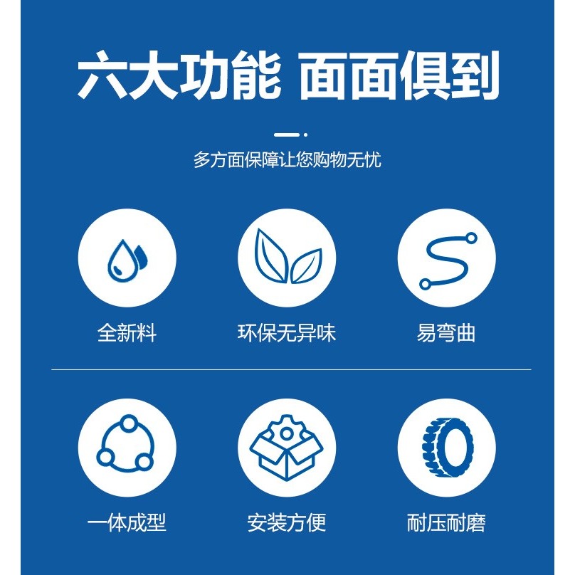 pvc木工吸塵管集塵管波紋通風管雕刻機抽排風管橡膠透明塑料軟管-細節圖8
