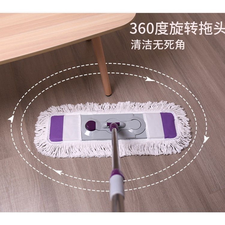 大號平板把布拖把塵木地板家用推墩布旋拖把線平推轉拖鑫威特套棉-細節圖7