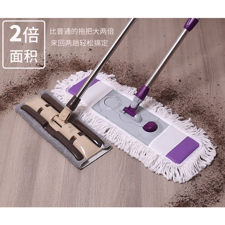 大號平板把布拖把塵木地板家用推墩布旋拖把線平推轉拖鑫威特套棉-細節圖8
