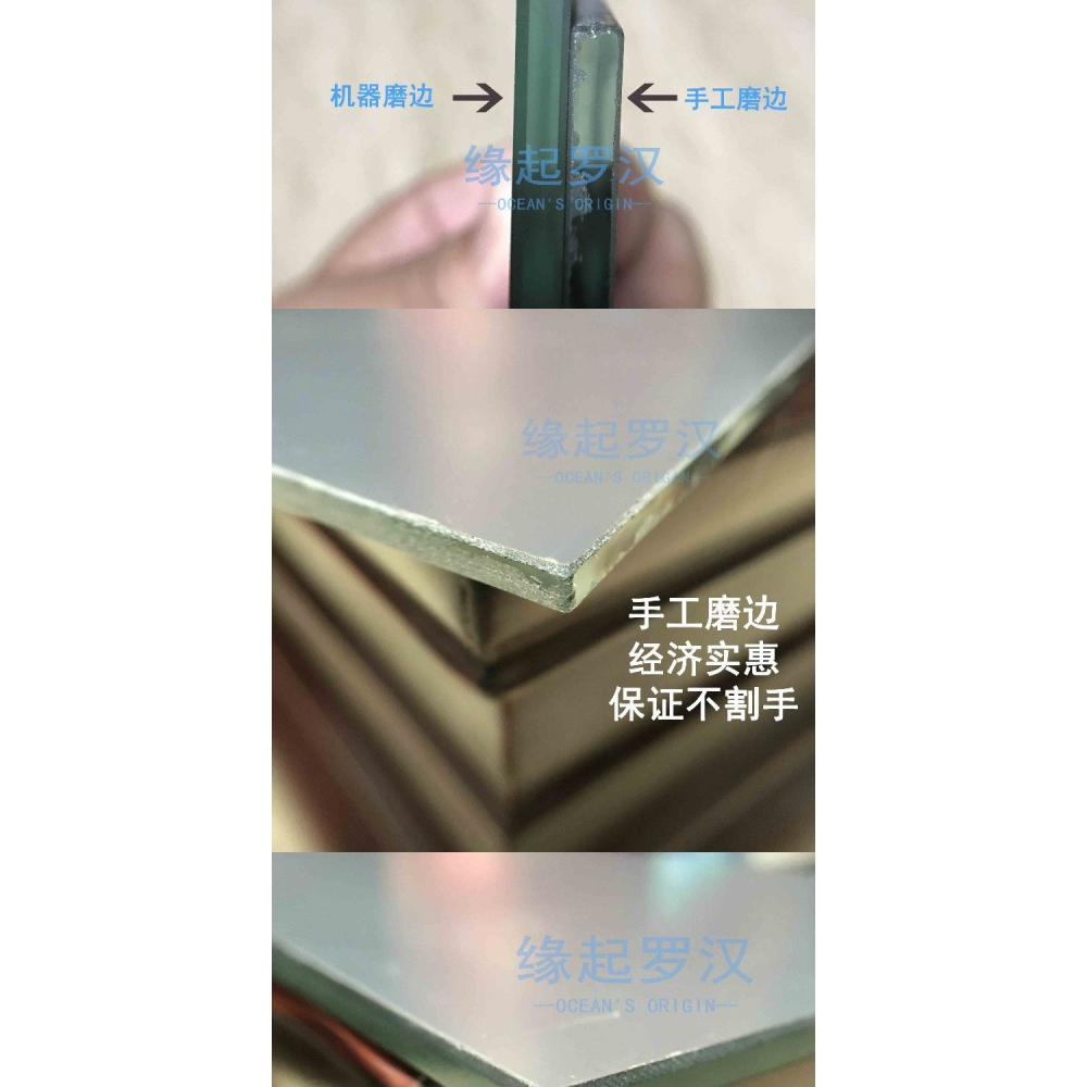 泰金玩具紅馬火氣水族箱馬騮雙面三角魚缸攻頭羅漢魚專用沙包鏡子-細節圖4