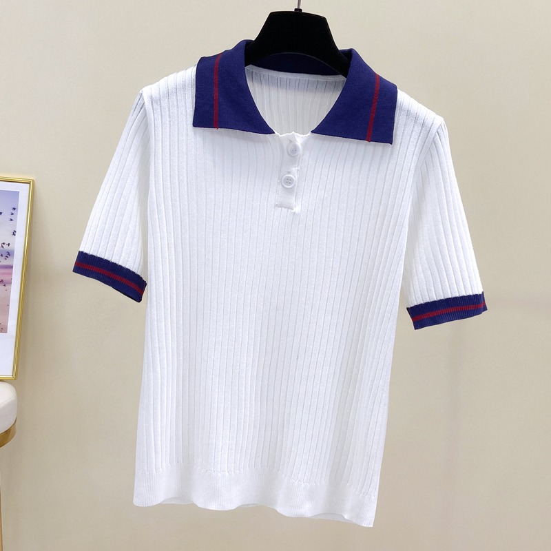 品牌折扣店商場專櫃撤櫃女裝尾貨清倉夏裝韓版網紅寬松短袖T恤女-細節圖4