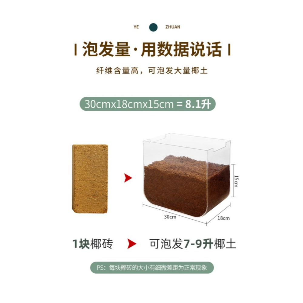 椰磚營養土養花專用清倉包郵特價通用型大塊椰土花土壤多肉椰糠磚-細節圖10
