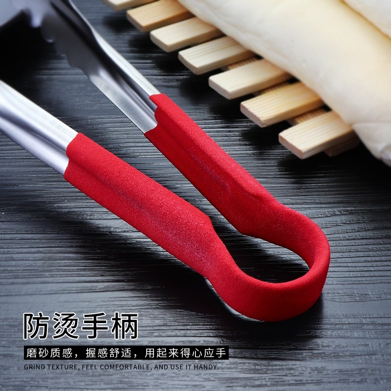 漢堡店炸雞排大號油炸夾子防燙加長燒烤店實用毛巾夾多用食物夾-細節圖2