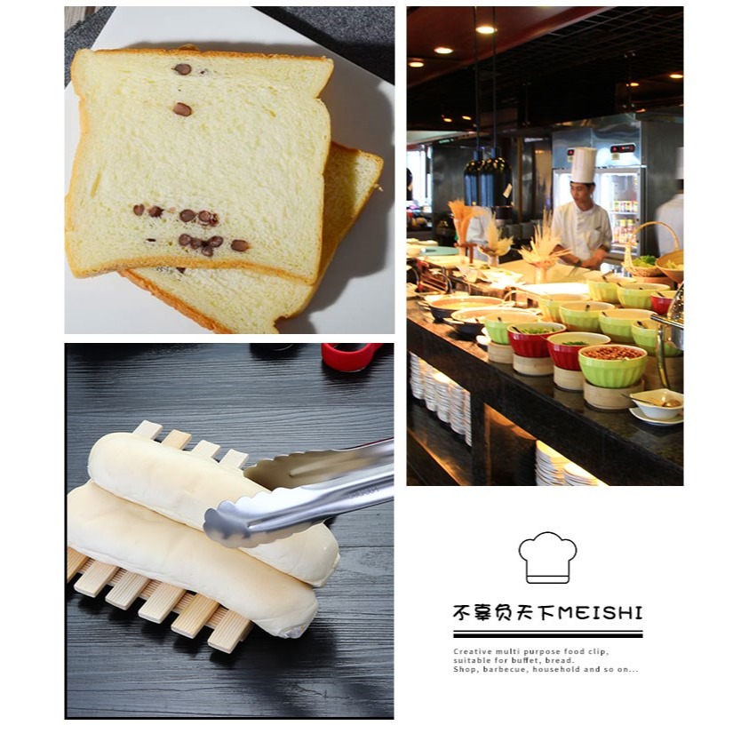漢堡店炸雞排大號油炸夾子防燙加長燒烤店實用毛巾夾多用食物夾-細節圖9