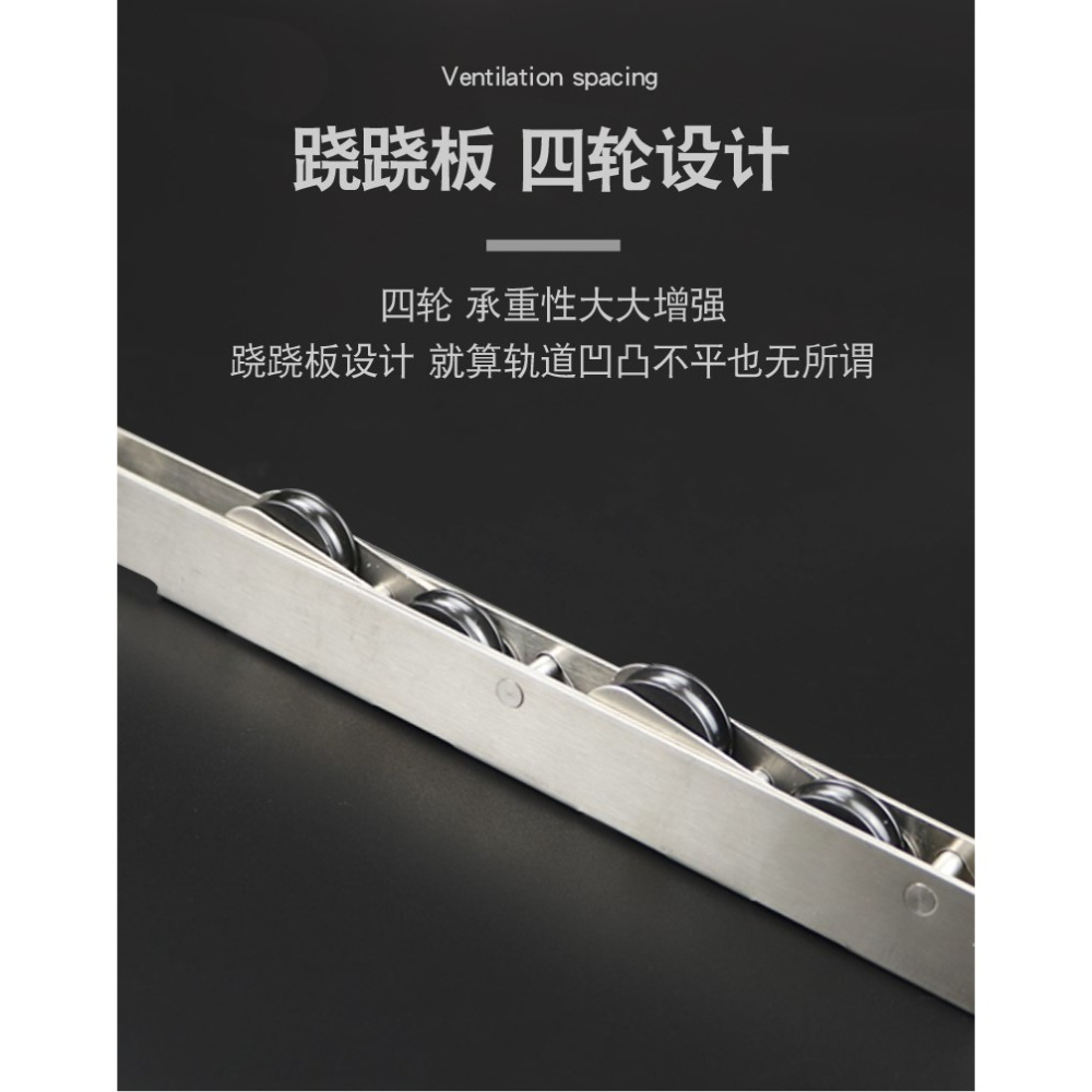 承重型不銹鋼斷橋鋁合金門窗滑輪雙層玻璃移門下輪軌道順滑軸鋼輪-細節圖7