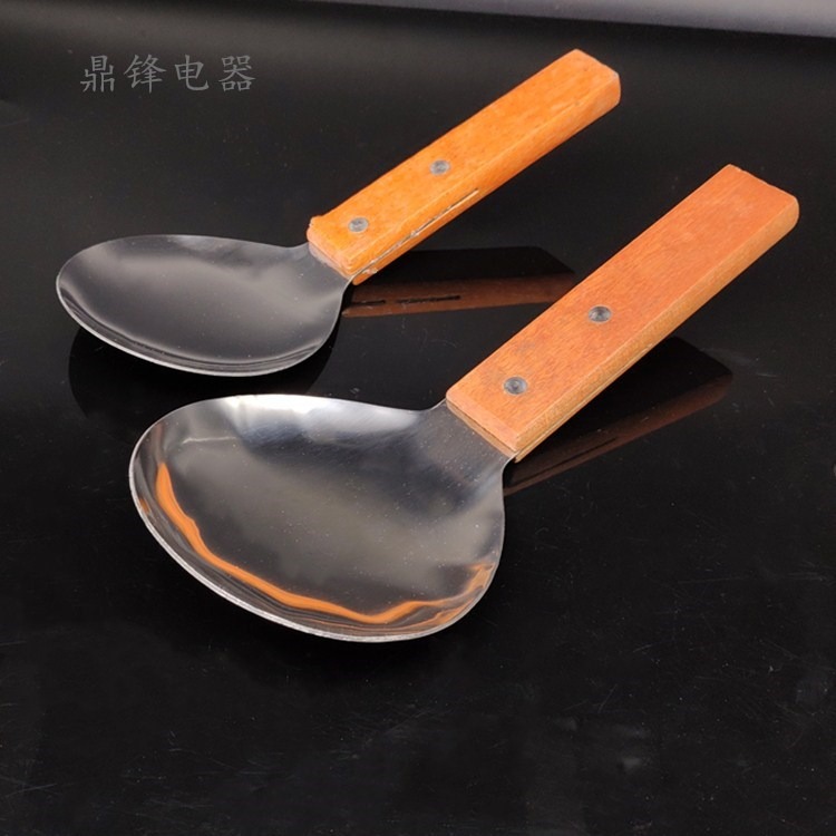 不銹鋼飯勺加厚盛飯勺子食堂木柄打飯勺飯鏟米飯勺大飯瓢豆腐腦勺-細節圖8