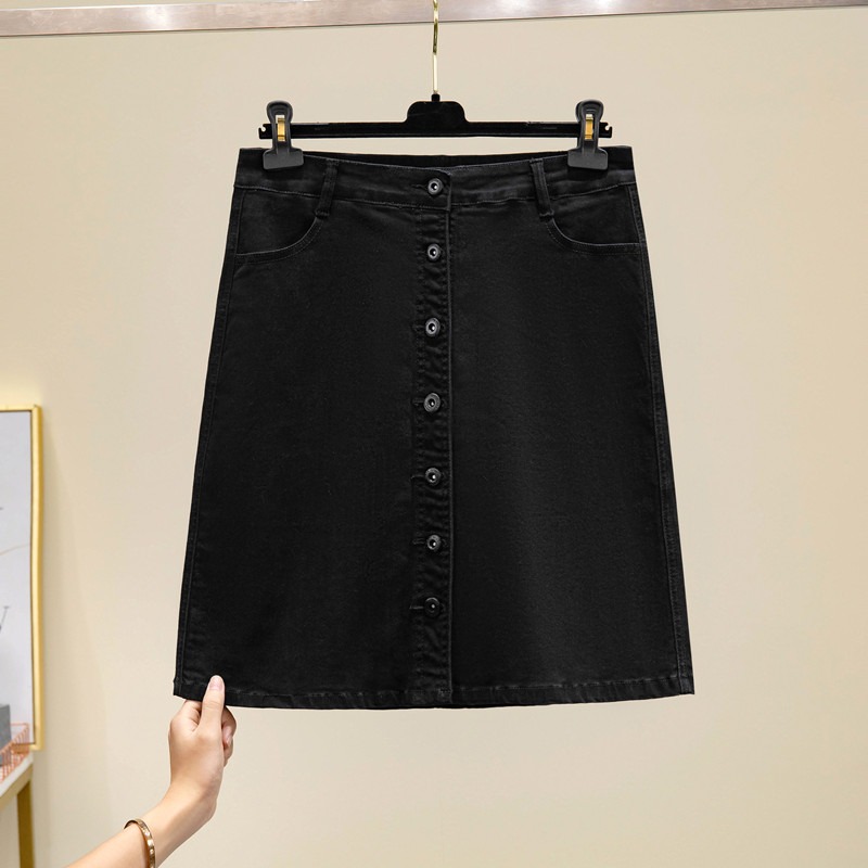 品牌折扣店商場專櫃撤櫃女裝尾貨清倉夏裝高腰大碼寬松牛仔短裙女-細節圖2