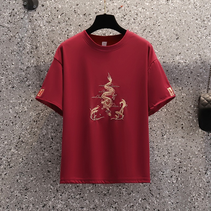品牌折扣店商場專櫃撤櫃女裝尾貨清倉夏裝刺繡漢服減齡闊腿褲套裝-細節圖4