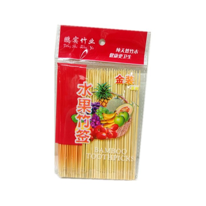竹子水果竹簽小喫 短竹簽 水果簽叉竹簽雞排簽竹牙簽竹簽10cm-細節圖9