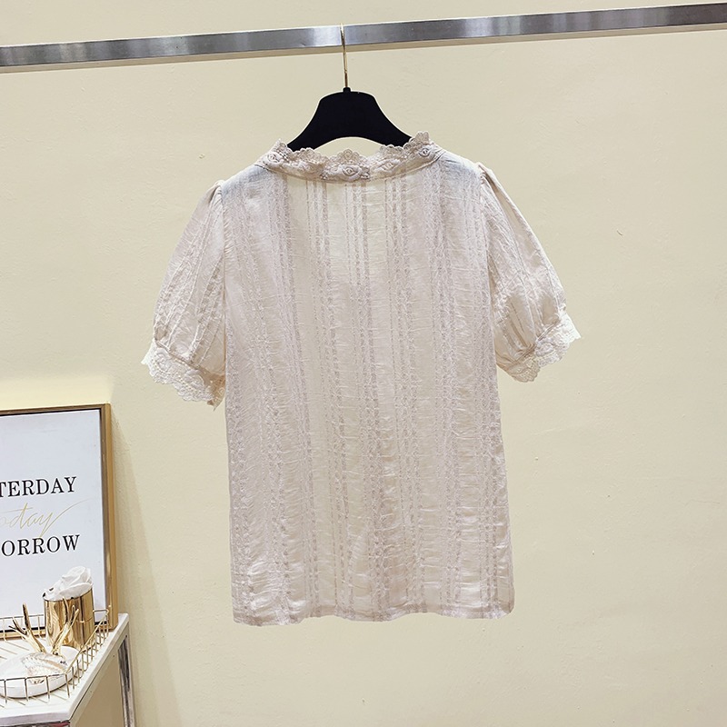 品牌折扣店商場專櫃撤櫃女裝尾貨清倉夏季遮肚子寬松短袖T恤女潮-細節圖4