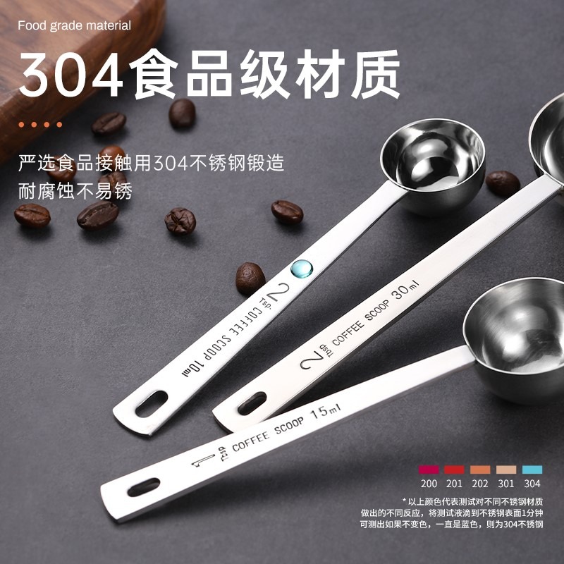 小皮米粉量勺子家用杯套裝帶刻度克數控鹽計量嬰兒寶寶奶粉烘焙-細節圖2