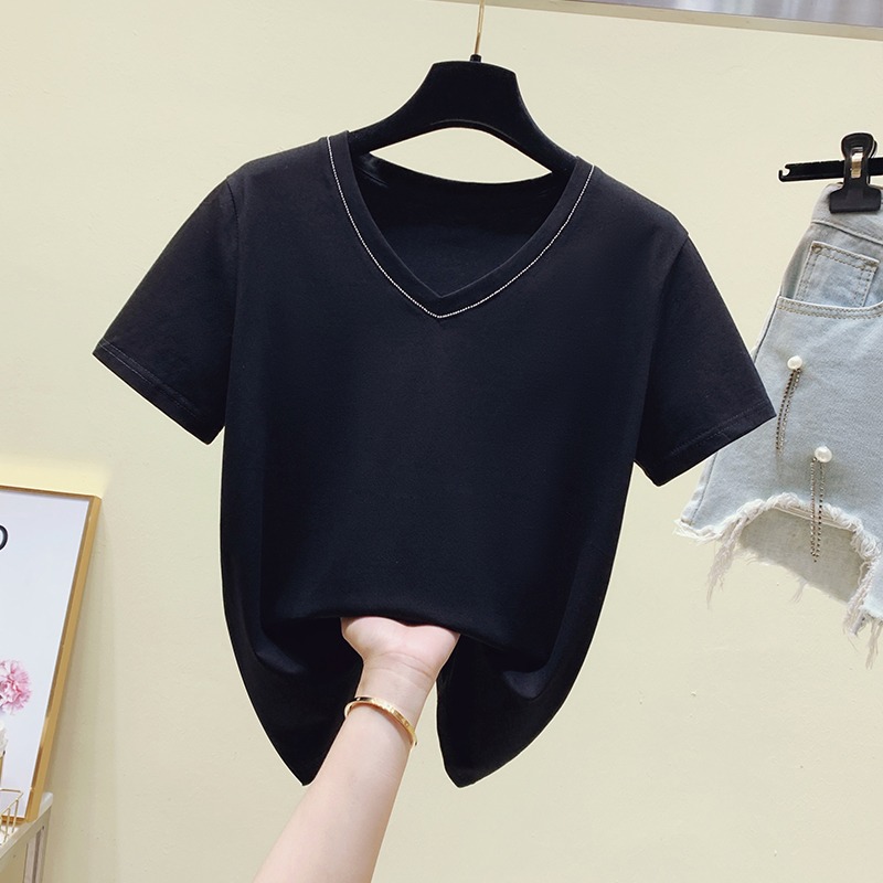 品牌折扣店商場專櫃撤櫃女裝尾貨清倉夏裝韓版ins寬松短袖t恤女潮-細節圖3